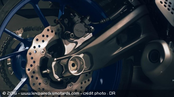 Le bras oscillant de la Yamaha MT-07