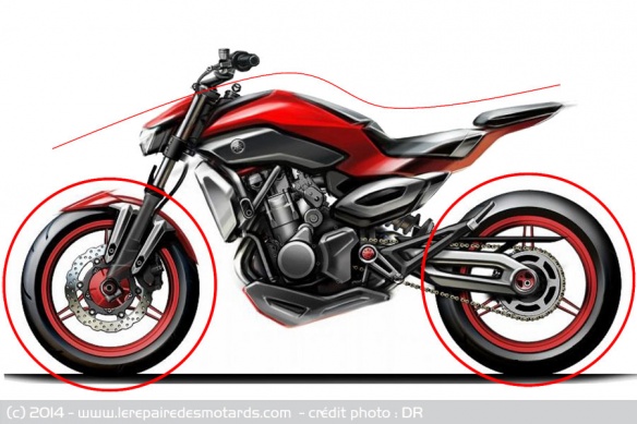 Sketch Yamaha MT-07
