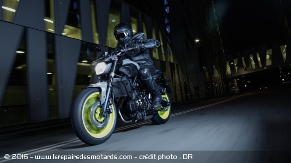 La Yamaha MT-07 en action