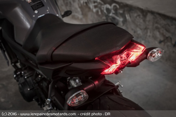 Boucle arrière de la Yamaha MT-09