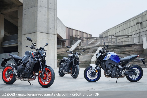 La Yamaha MT-09 est déclinée dans trois versions