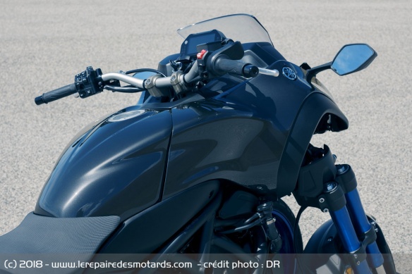 Le réservoir de la Yamaha Niken