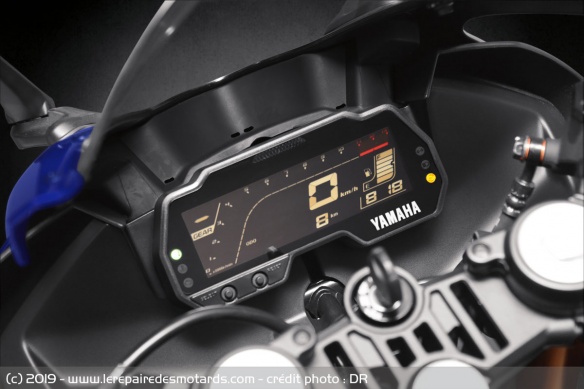 Instrumentation de la Yamaha YZF-R125