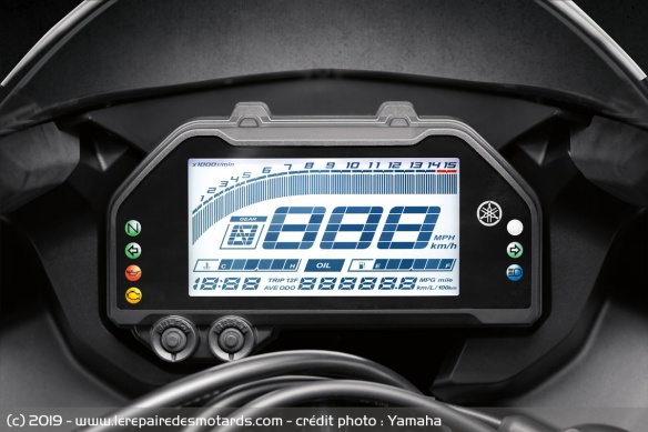 Compteur de la Yamaha YZF-R3