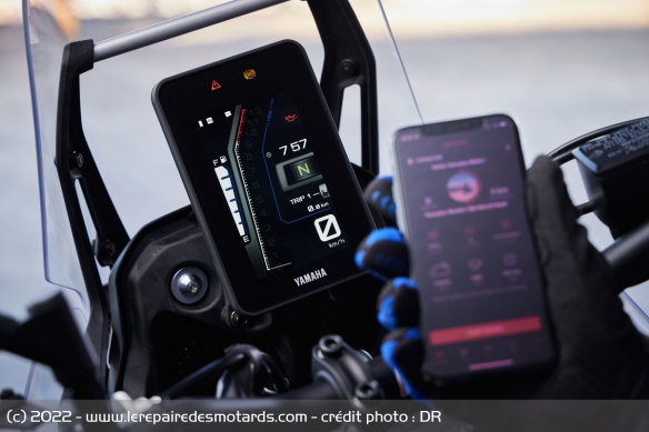 Le compteur de la Yamaha Ténéré 700 World Raid