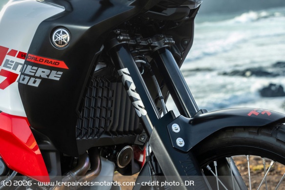 La fourche KYB de la Yamaha Ténéré 700 World Raid