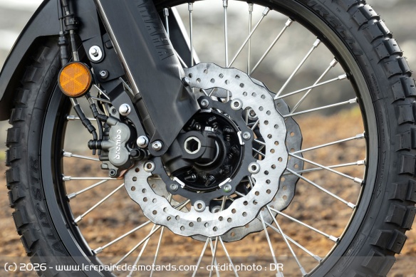 Le frein avant Brembo de la Yamaha Ténéré 700 World Raid