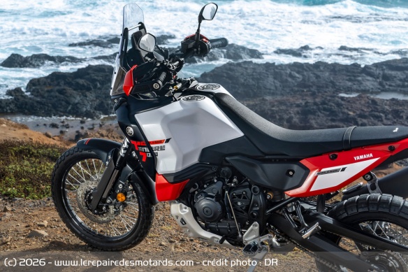 La selle de la Yamaha Ténéré 700 World Raid
