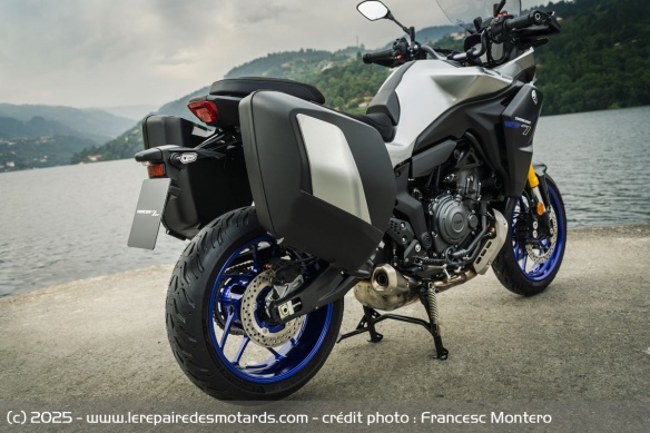 La bagagerie de la Yamaha Tracer 7 GT