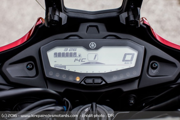 Le compteur est identique à celui de la MT-07