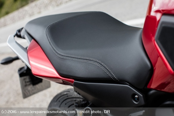 La selle est désormais faite d'un seul bloc pour plus de confort