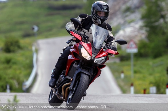 Essai Yamaha Tracer 700 - route freinage