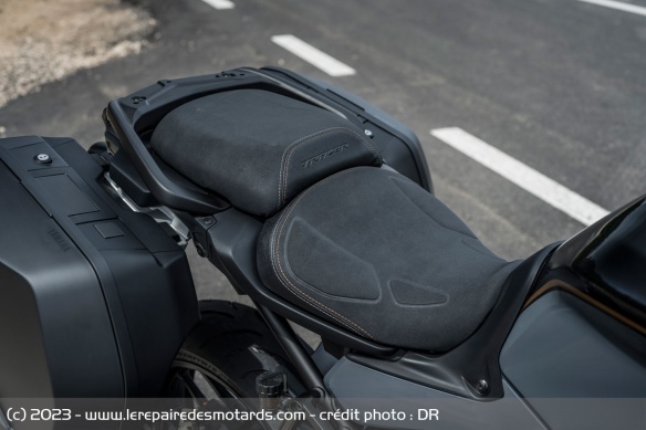 La selle de la Yamaha Tracer 9 GT+