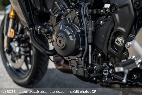 Le shifter de la Yamaha Tracer 9 GT+