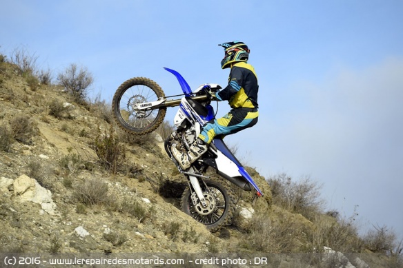 Attaque en colline Yamaha 450 WR-F