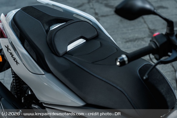 La selle du Yamaha XMax 125 Tech Max+