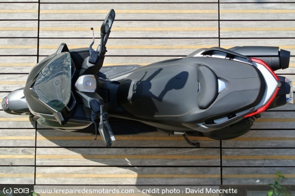 Vue du ciel du Yamaha XMax 400