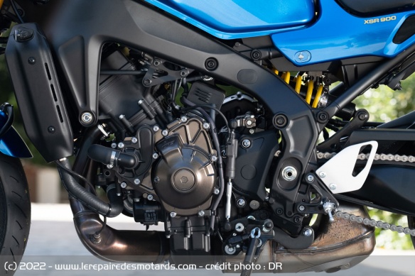 Comme sur la MT-09, le moteur CP3 monte en capacité