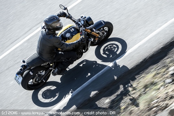 Vue de dessus Yamaha XSR 900