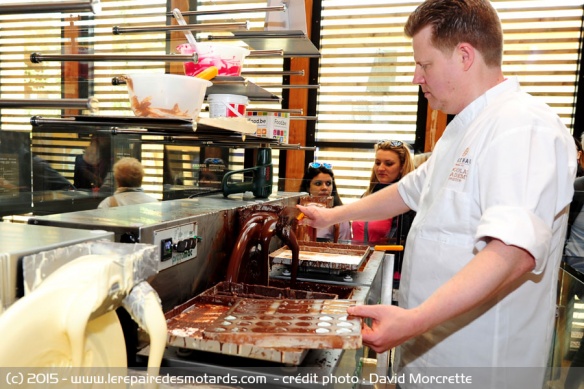 Démonstration et dégustation de chocolat belge