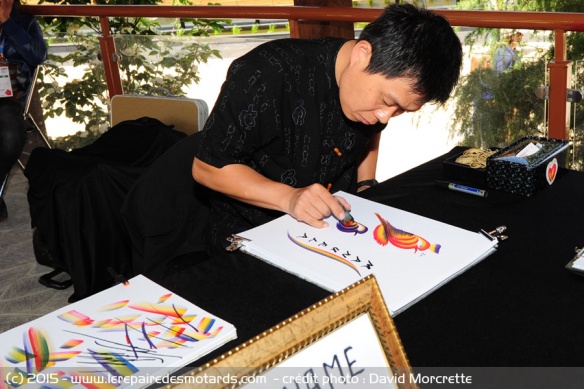 Dessinateur au Pavillon du Nepal Milan