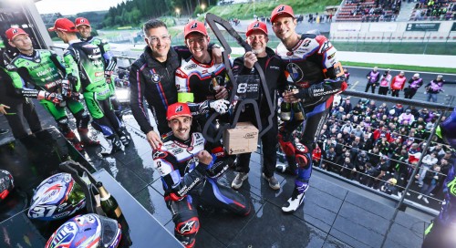 Le BMW Motorrad World Endurance Team remporte les 8h de Spa Motos devant le YART Yamaha et le Kawasaki Webike Trickstar
