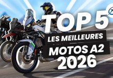 Top 5 : les meilleures motos A2 2026