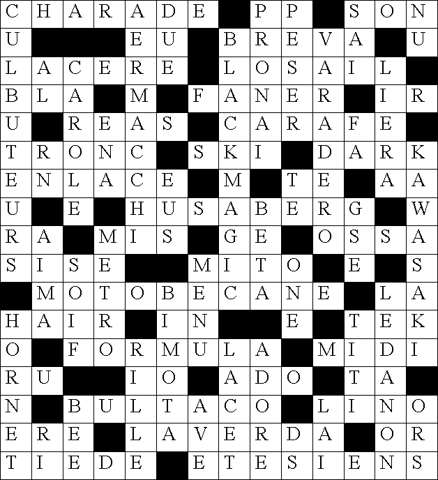 Mots fléchés motos