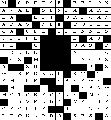 Mots fléchés motos