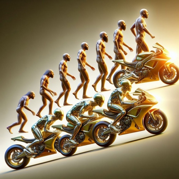 Evolution du motard