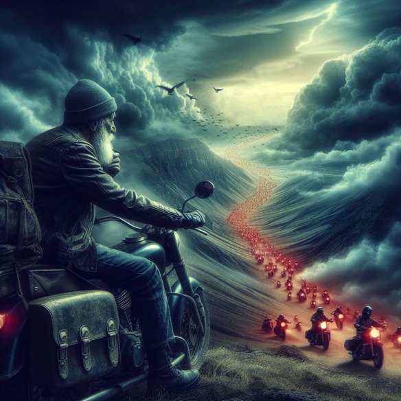 Vieux motard que jamais