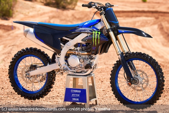La Yamaha YZ450F, exemple type de motocross moderne