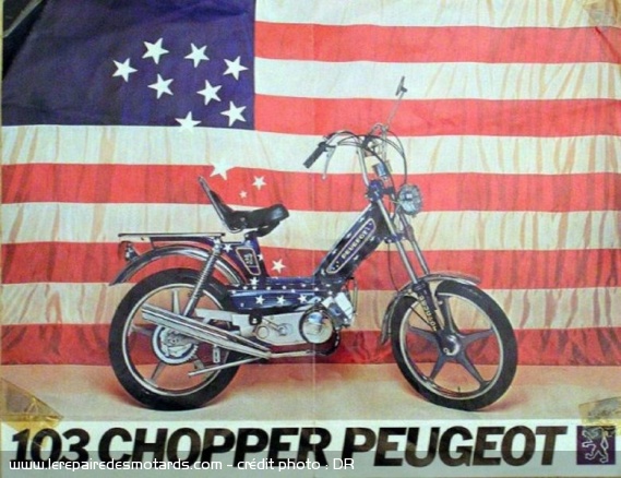 Définition : chopper mobylette Peugeot 103