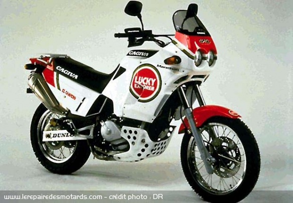 Définition : trail, Cagiva Elepghant biyclindre