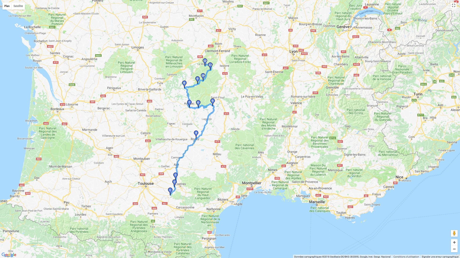 Pour zoomer sur la carte et avoir plus de détails, connectez-vous ! Carte roadbook Revel - Le Mont-Dore