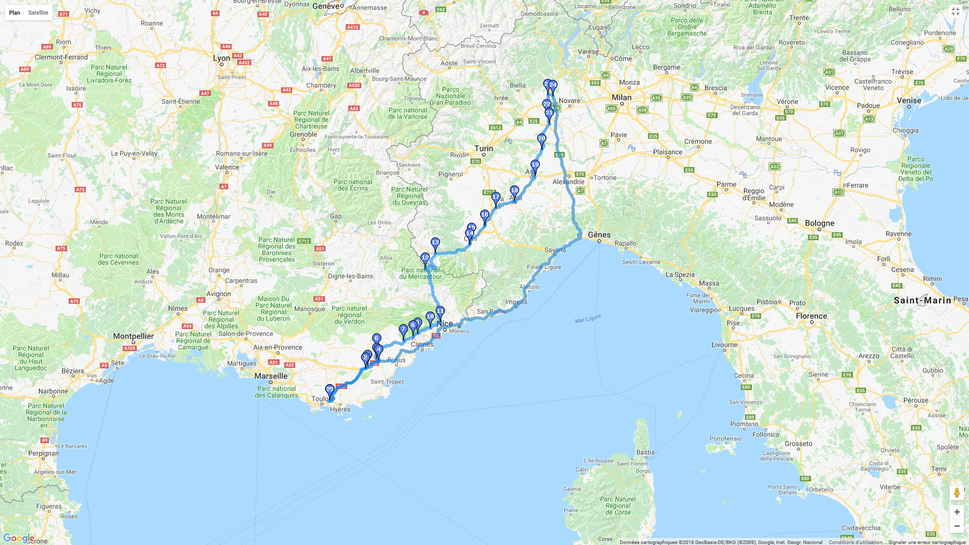 Pour zoomer sur la carte et avoir plus de détails, connectez-vous ! Carte roadbook Renate