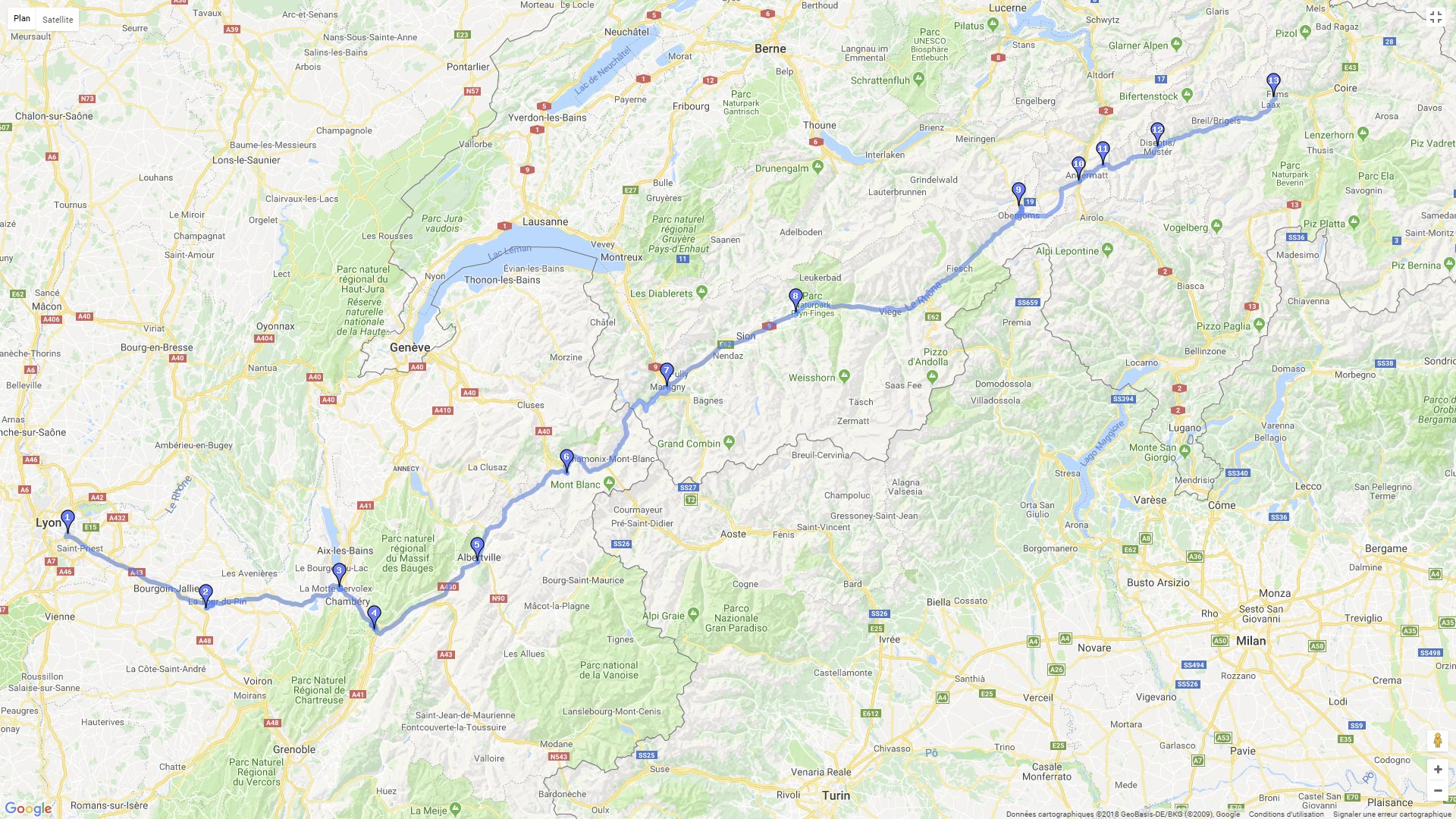 Pour zoomer sur la carte et avoir plus de détails, connectez-vous ! Carte roadbook Dolomites