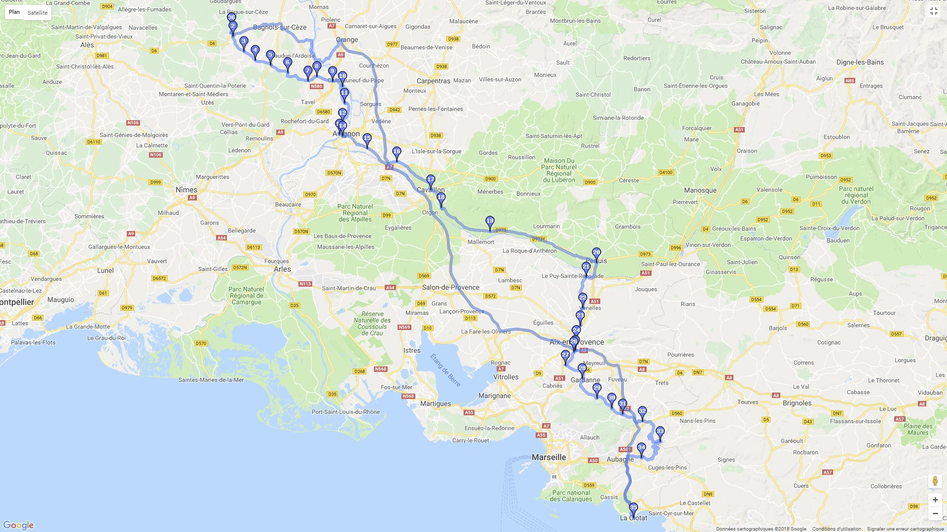 Pour zoomer sur la carte et avoir plus de détails, connectez-vous ! Carte roadbook Le Col de Lespigoulier