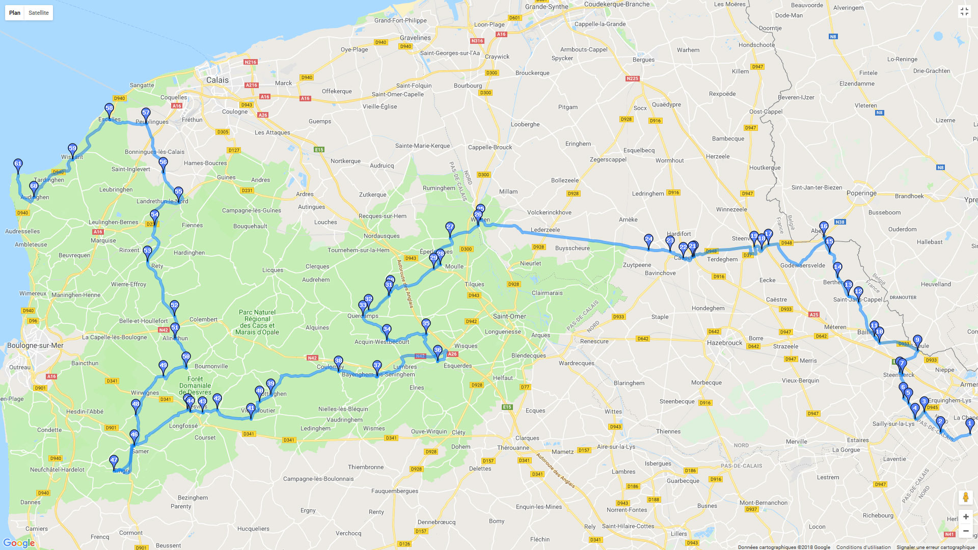Pour zoomer sur la carte et avoir plus de détails, connectez-vous ! Carte roadbook La petite Sirène