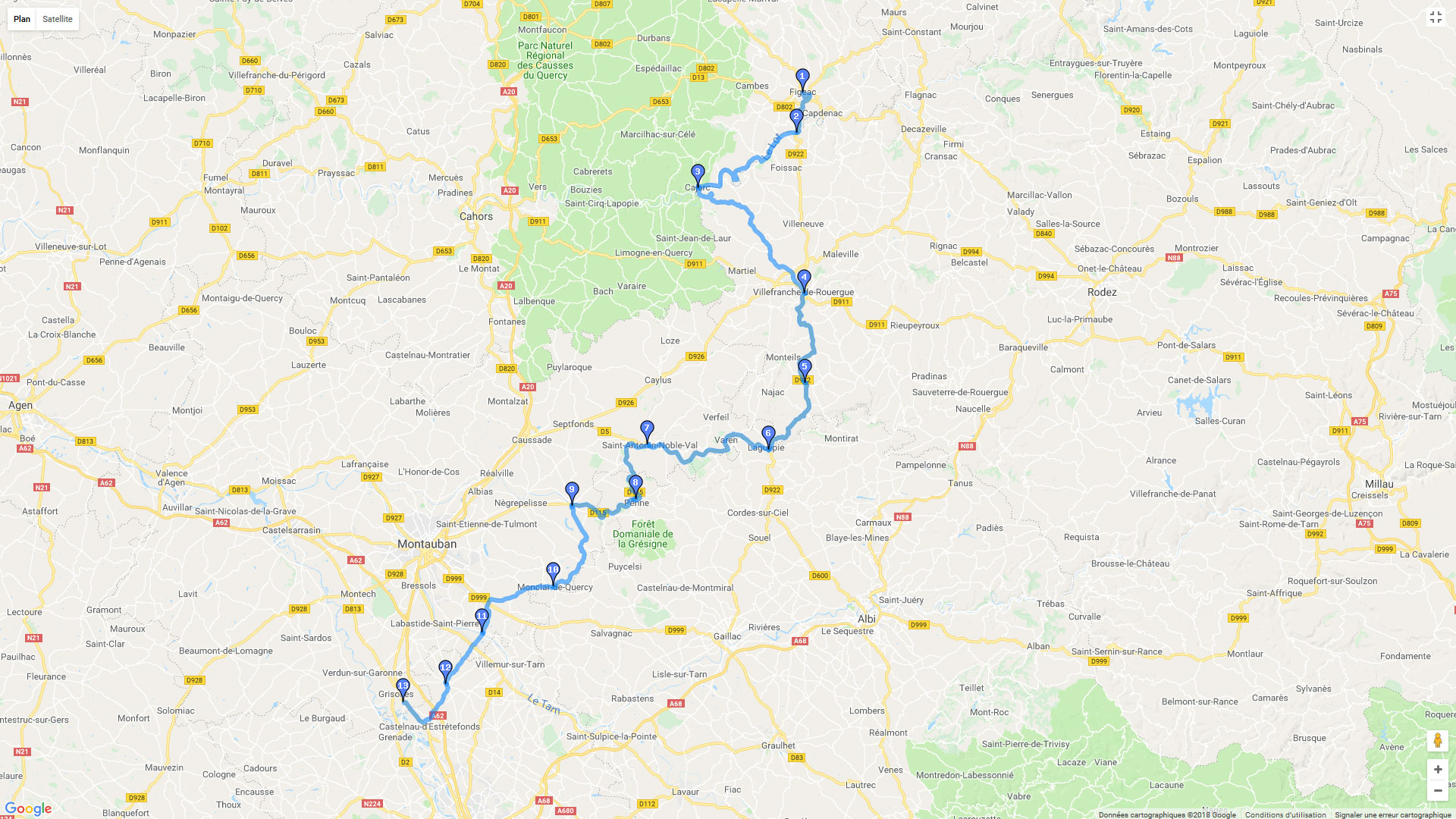 Pour zoomer sur la carte et avoir plus de détails, connectez-vous ! Carte roadbook Transcantal4