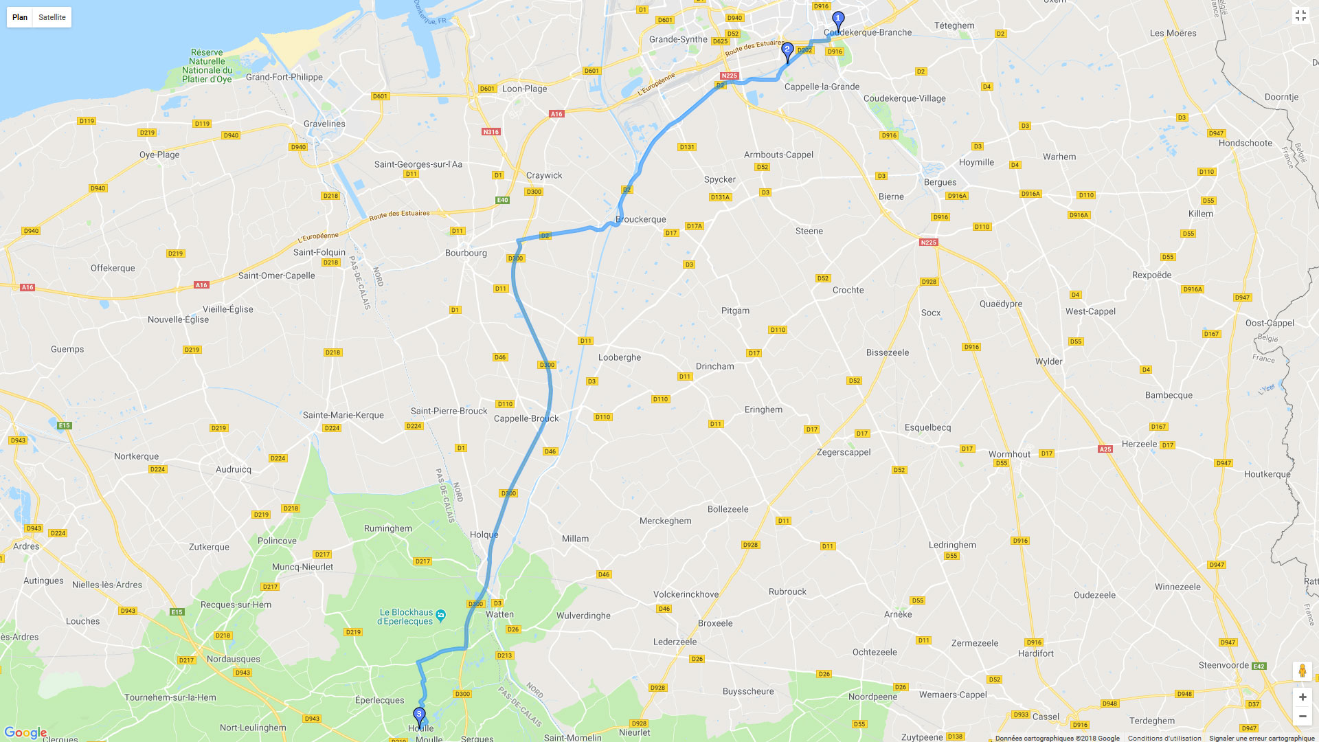 Pour zoomer sur la carte et avoir plus de détails, connectez-vous ! Carte roadbook Distillerie de Houlle