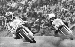 Christian Bourgeois au GP de France en 1972 (numéro 57) (photo : Yamaha)