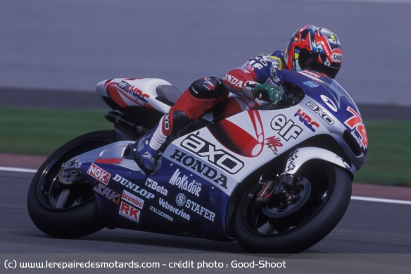 Kato lors de sa première saison complète en Grand Prix 250