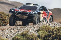 Stéphane Peterhansel sur Peugeot (Photo Red Bull)