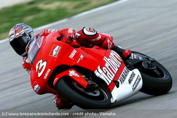 Max Biaggi avec Yamaha en MotoGP