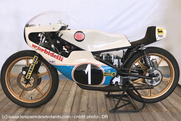 La Morbidelli avec laquelle Bianchi a décroché le titre en 1976 La Morbidelli avec laquelle Bianchi a décroché le titre en 1976