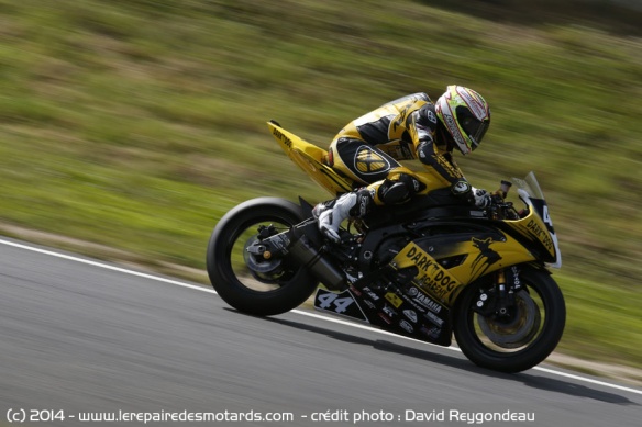 Lucas Mahias lors de son titre Supersport en 2014