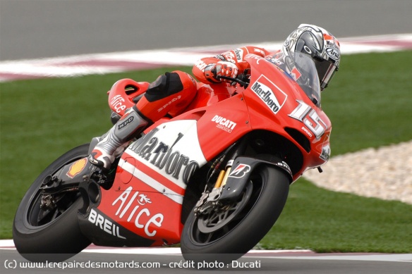 L'Espagnol au guidon de la Ducati Desmosedici GP06