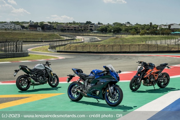 Suzuki GSX-S, Yamaha R1, KTM Super Duke... de nombreuses motos étaient à notre disposition