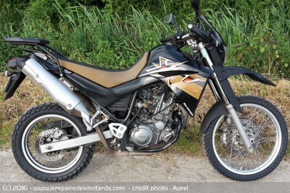 C'est avec une Yamaha XT 660 R que nous avon testé les Continental TKC 70